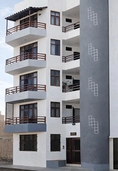 Vista exterior de un edificio residencial